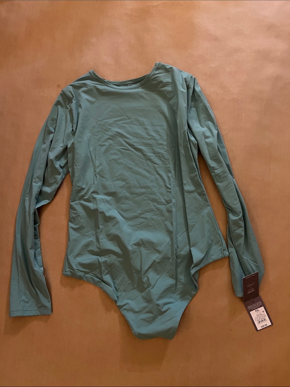 Auden Long Sleeve Bodysuit in Seafoam